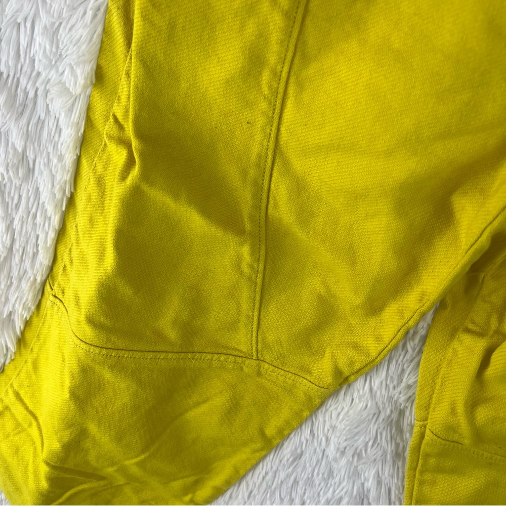 Yellow Urban Outfitters UO Straight Leg Capri 100% Cotton Pants Size Medium - Picture 5 of 14